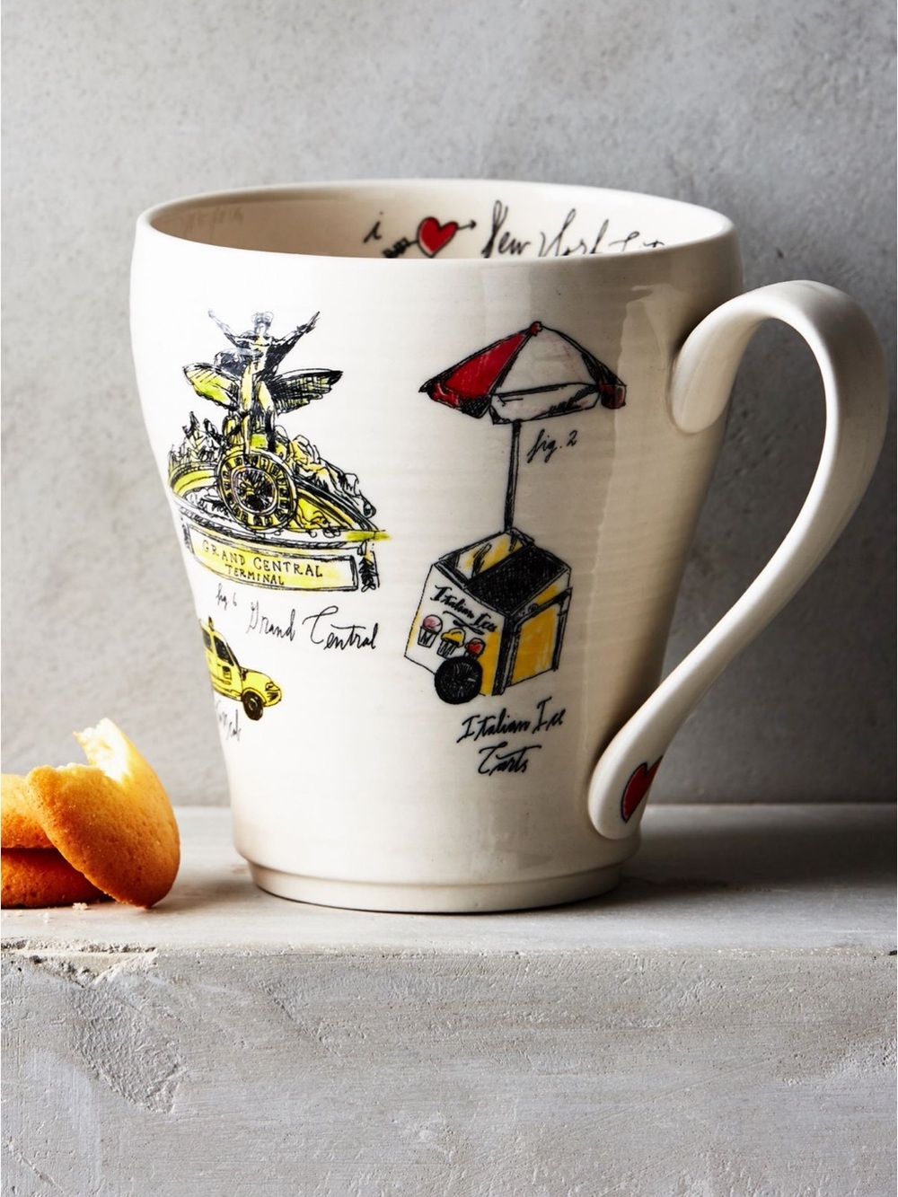 ANTHROPOLOGIE City Vignette Mug:  I love New York City Mug